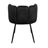 Schelpstoelen zwart per 2