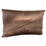 Eric Kuster style kussens croco zwart set 2 stuks langwerpig 50x30