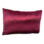 Eric Kuster style kussens croco fuchsia set 2 stuks langwerpig 50x30
