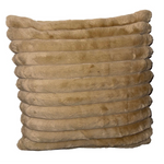 Kussen fluffy beige set 2 stuks