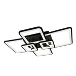 Moderne plafondlamp zwart/wit 6-lichts