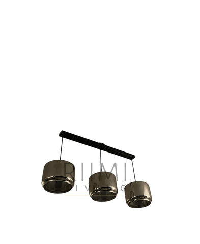 Hanglamp smoke glas 3-lichts divers recht