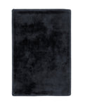 Hoogpolig zacht vloerkleed zwart 80 x 150